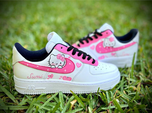 Hello Kitty Love’ Nike Air Force 1 Low | Air Force 1 Hello Kitty Shoes | Hello Kitty Birthday Gift