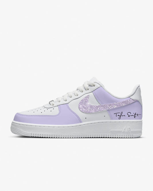 Taylor Swift Lavender Air Force 1 Nike Sneakers Taylor Swifty Shoes